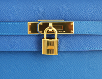 Hermès Kelly 32 Epsom Mykonos Bag