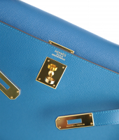 Hermès Kelly 32 Epsom Mykonos Bag