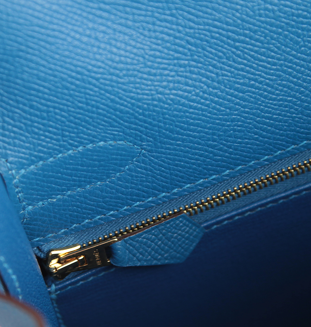 Hermès Kelly 32 Epsom Mykonos Bag