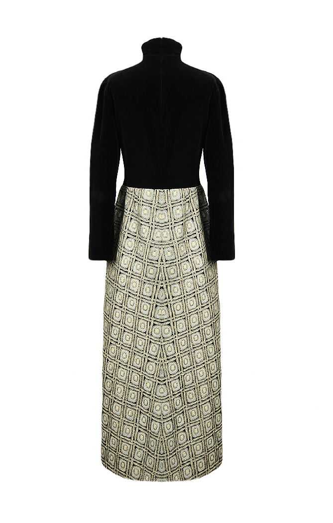 Pierre Balmain Brocade Couture Dress