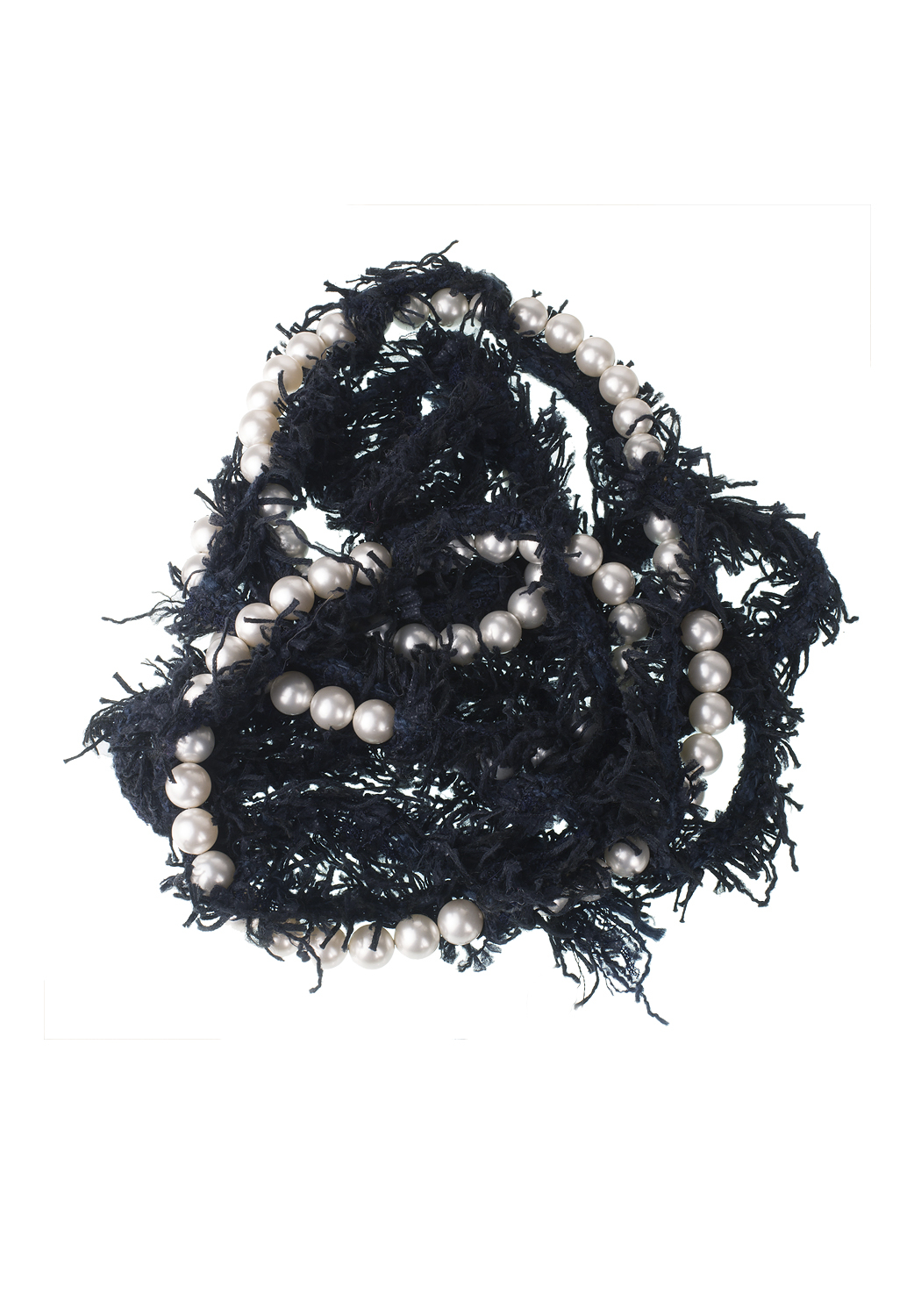 Lanvin Pearl Fringed Necklace
