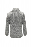 Chanel Black And White Short Overcoat