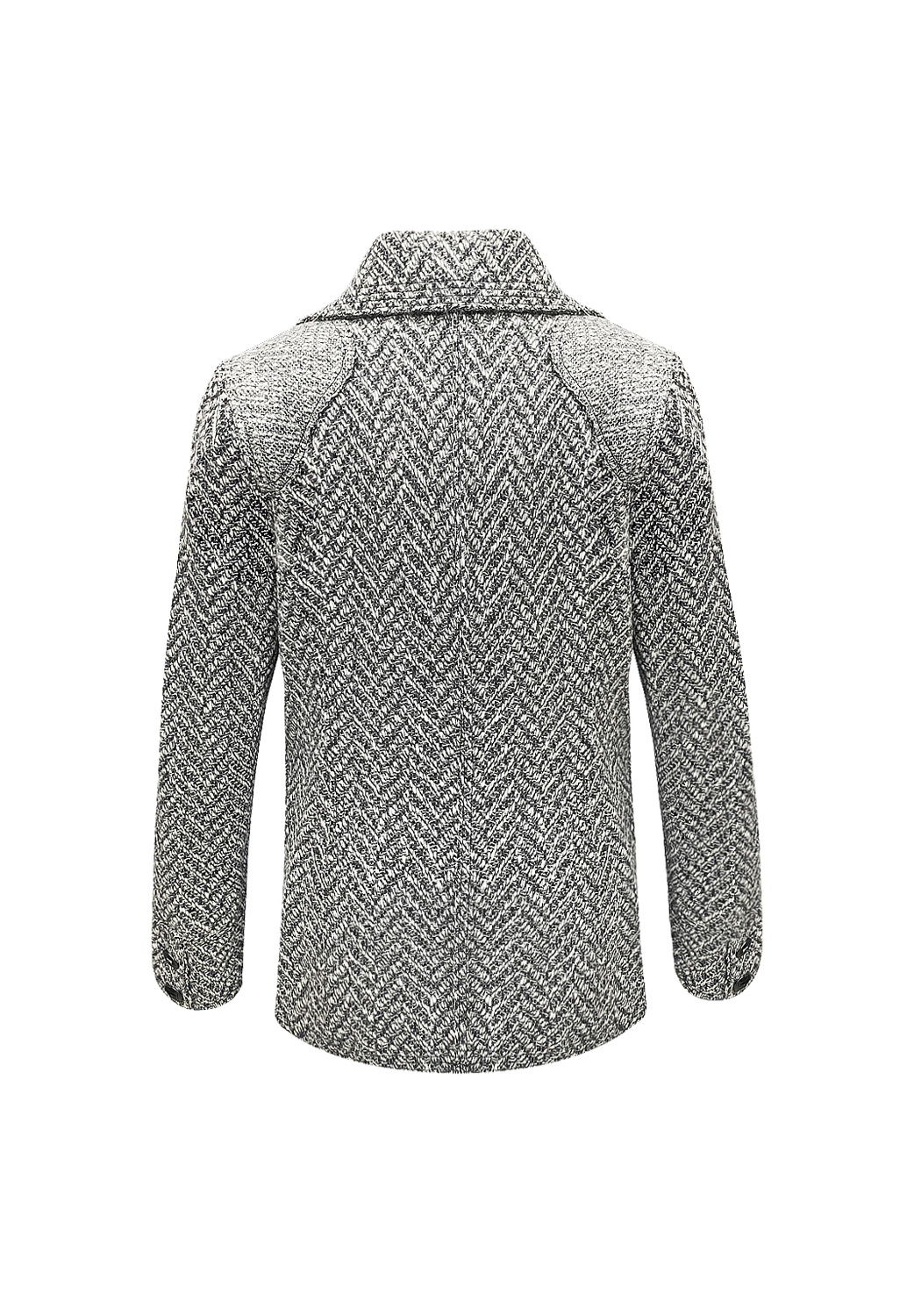 Chanel Black And White Short Overcoat