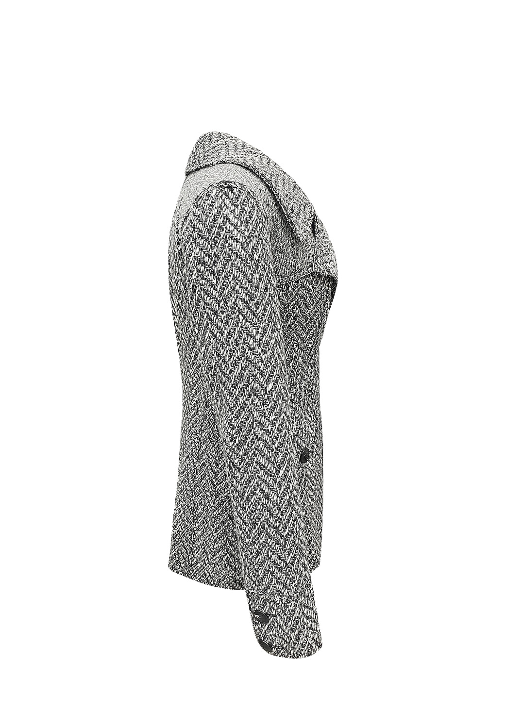 Chanel Black And White Short Overcoat