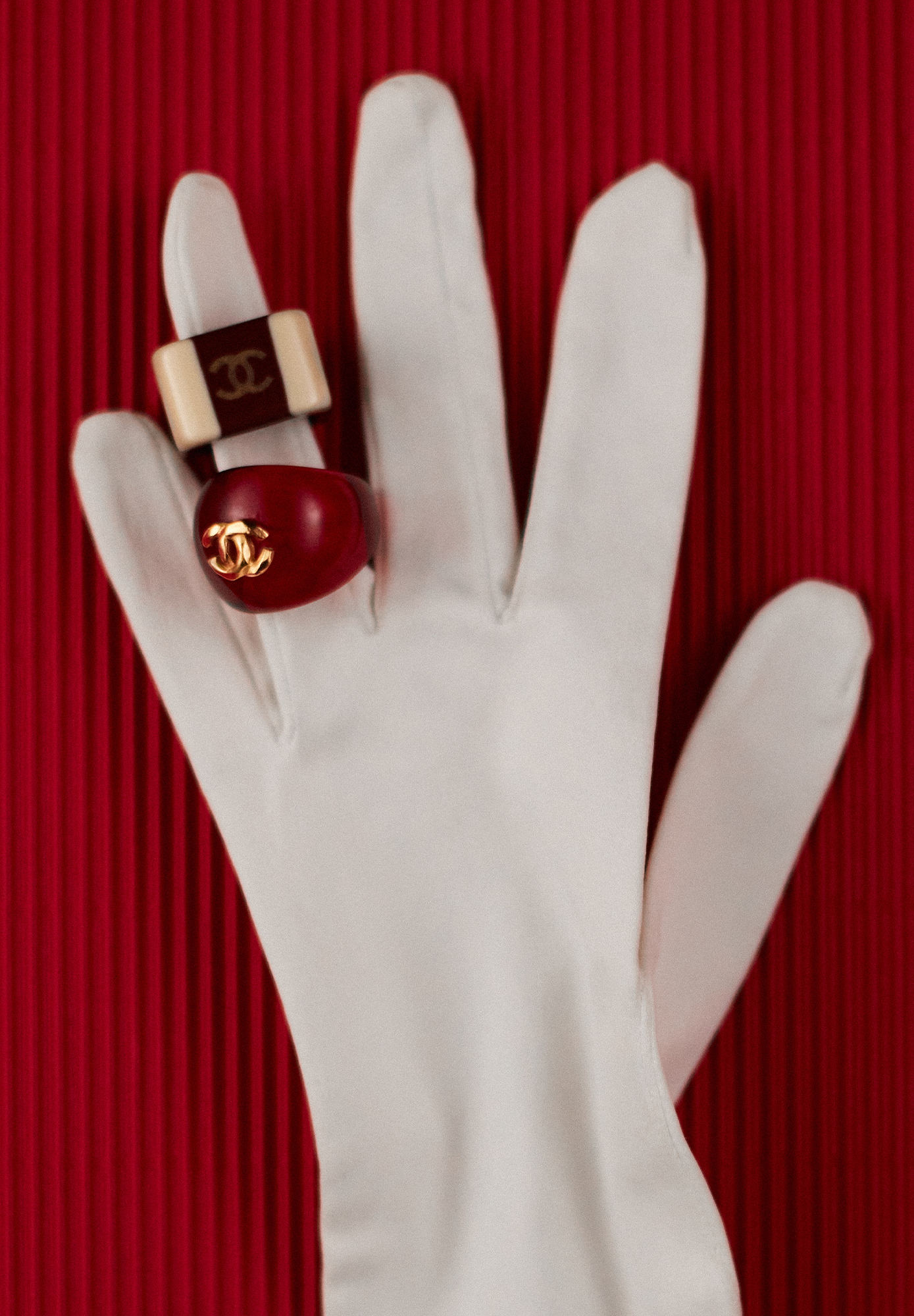 Chanel Square Logo Ring