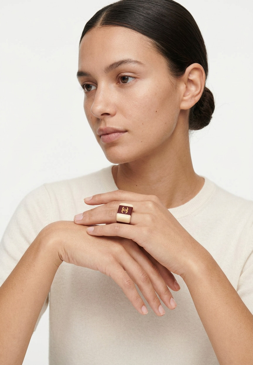 Chanel Square Logo Ring