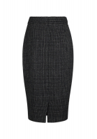 Chanel Plaid Lurex Skirt
