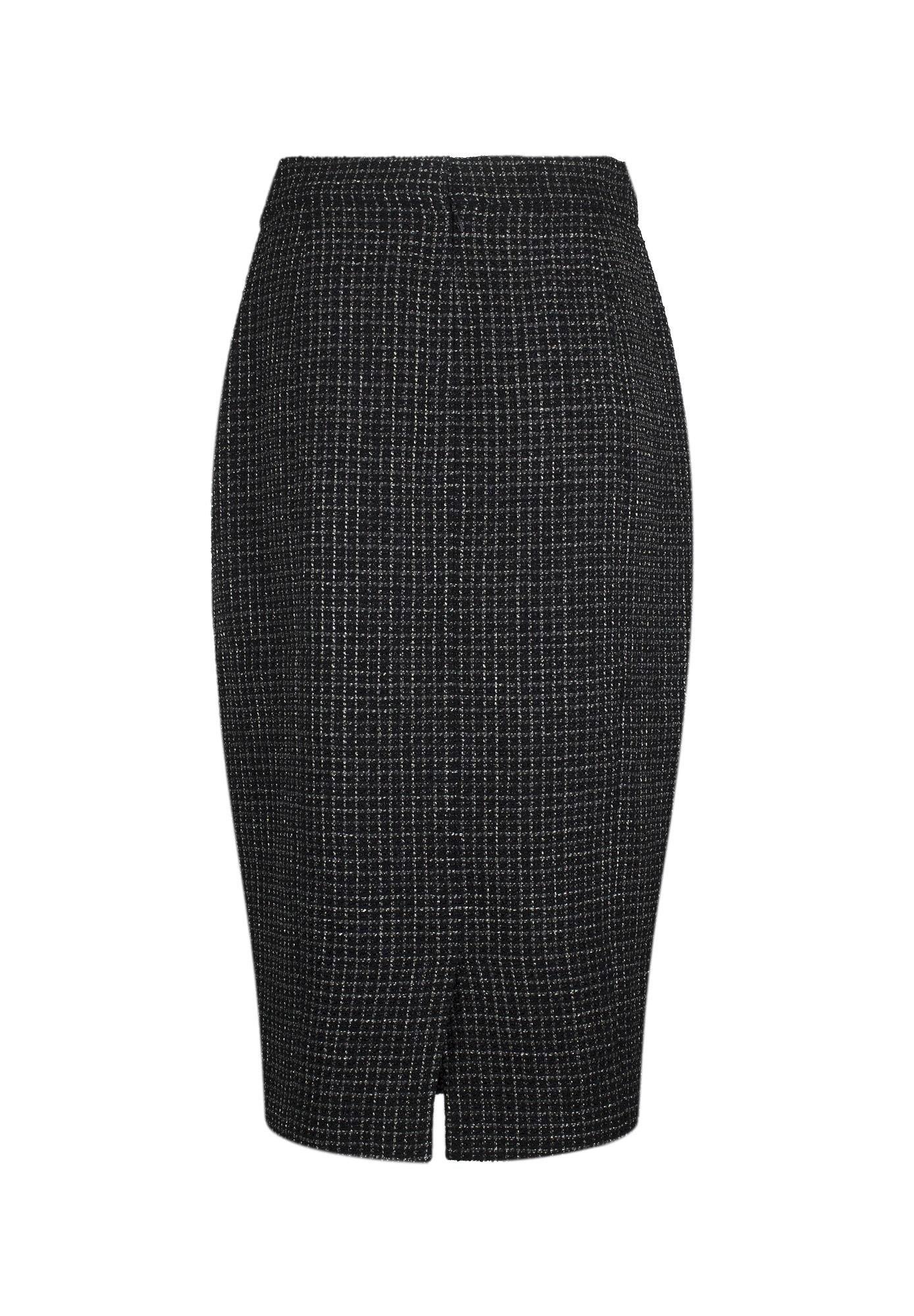 Chanel Plaid Lurex Skirt