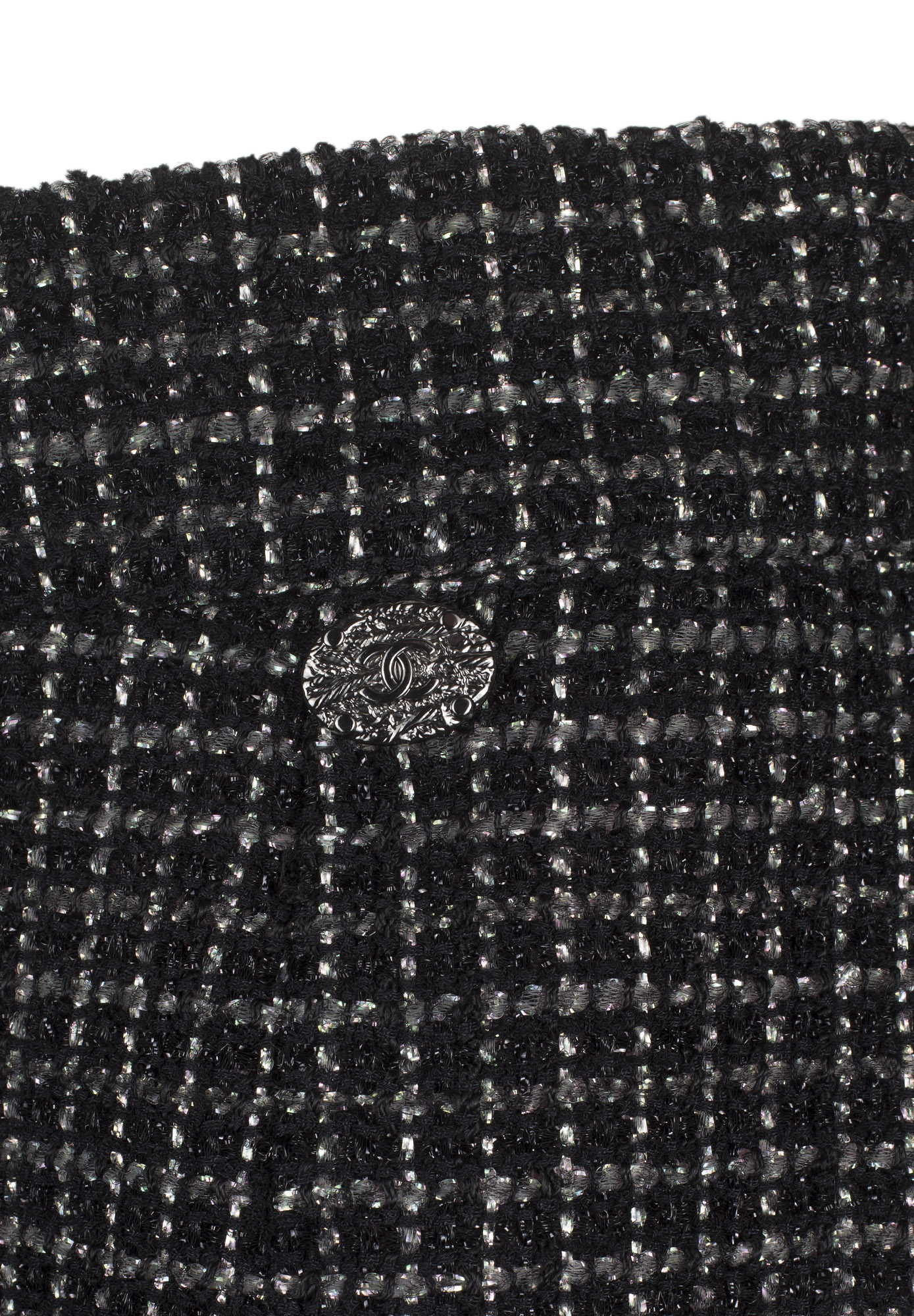 Chanel Plaid Lurex Skirt