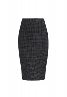 Chanel Plaid Lurex Skirt