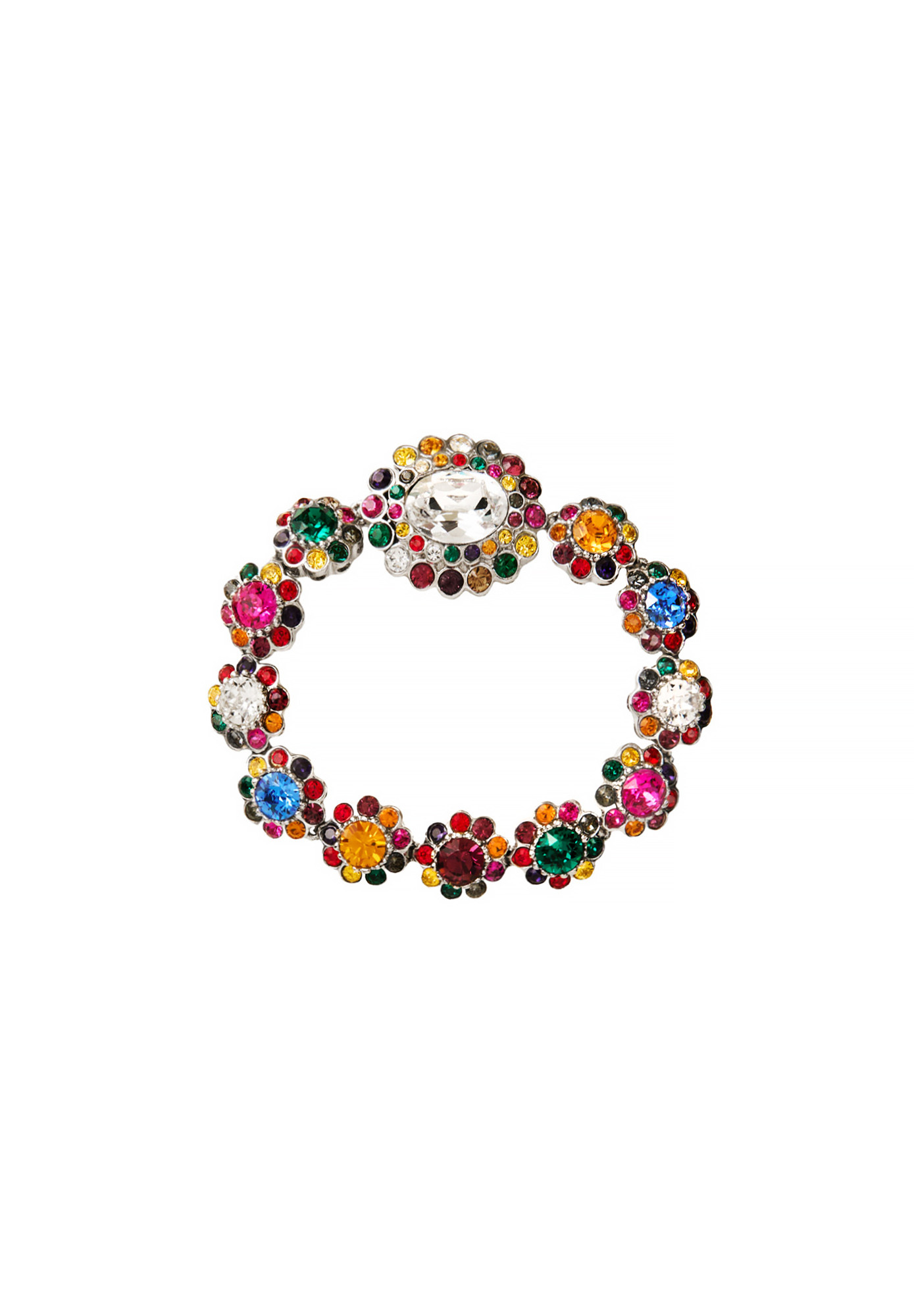 Miu Miu Bracelet with Multicolored Crystals
