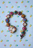 Miu Miu Bracelet with Multicolored Crystals