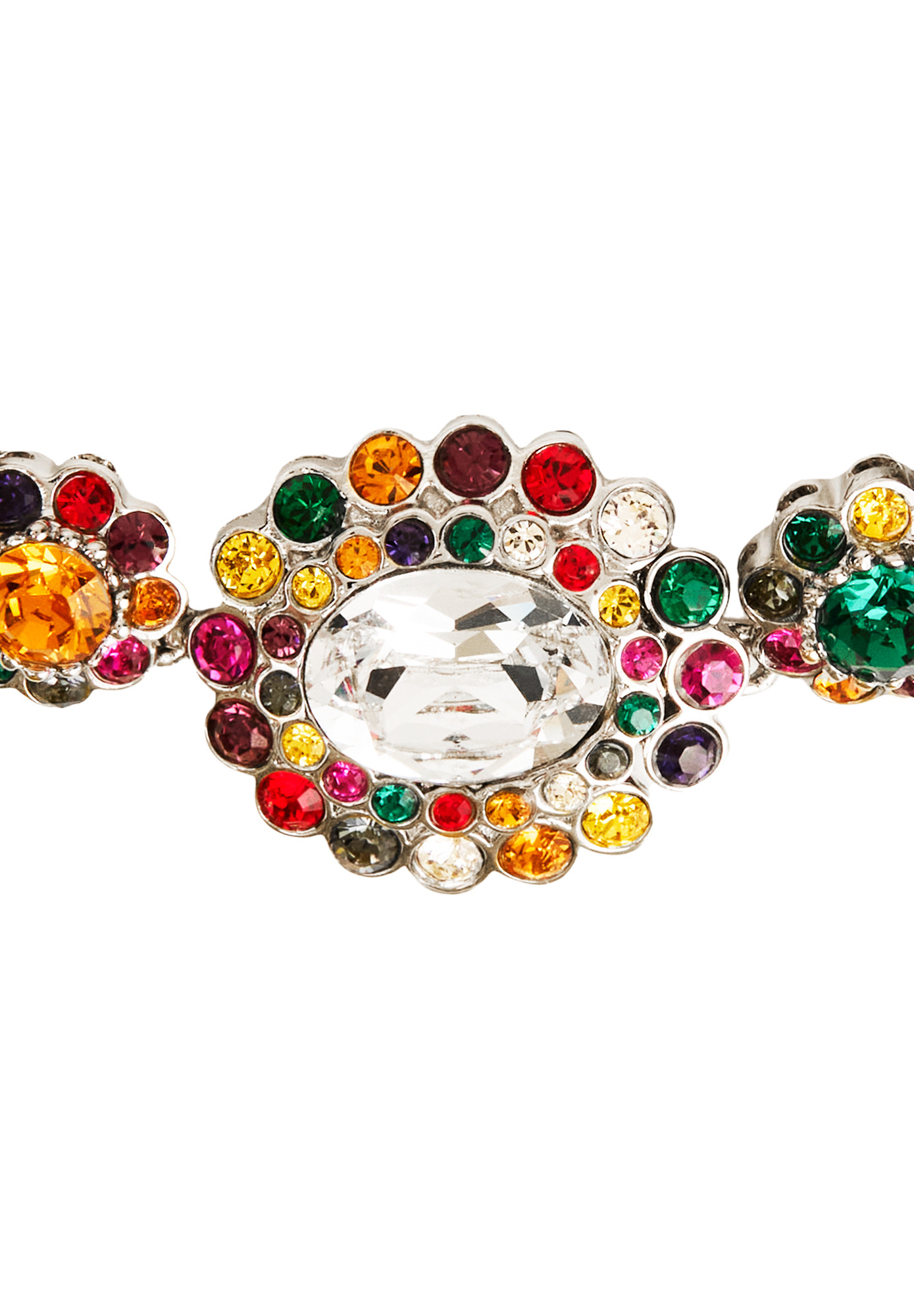 Miu Miu Bracelet with Multicolored Crystals