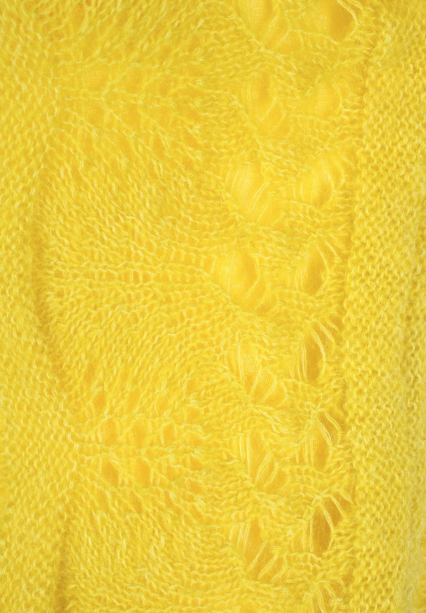 John Galliano Yellow Knit Dress