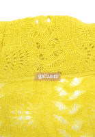 John Galliano Yellow Knit Dress