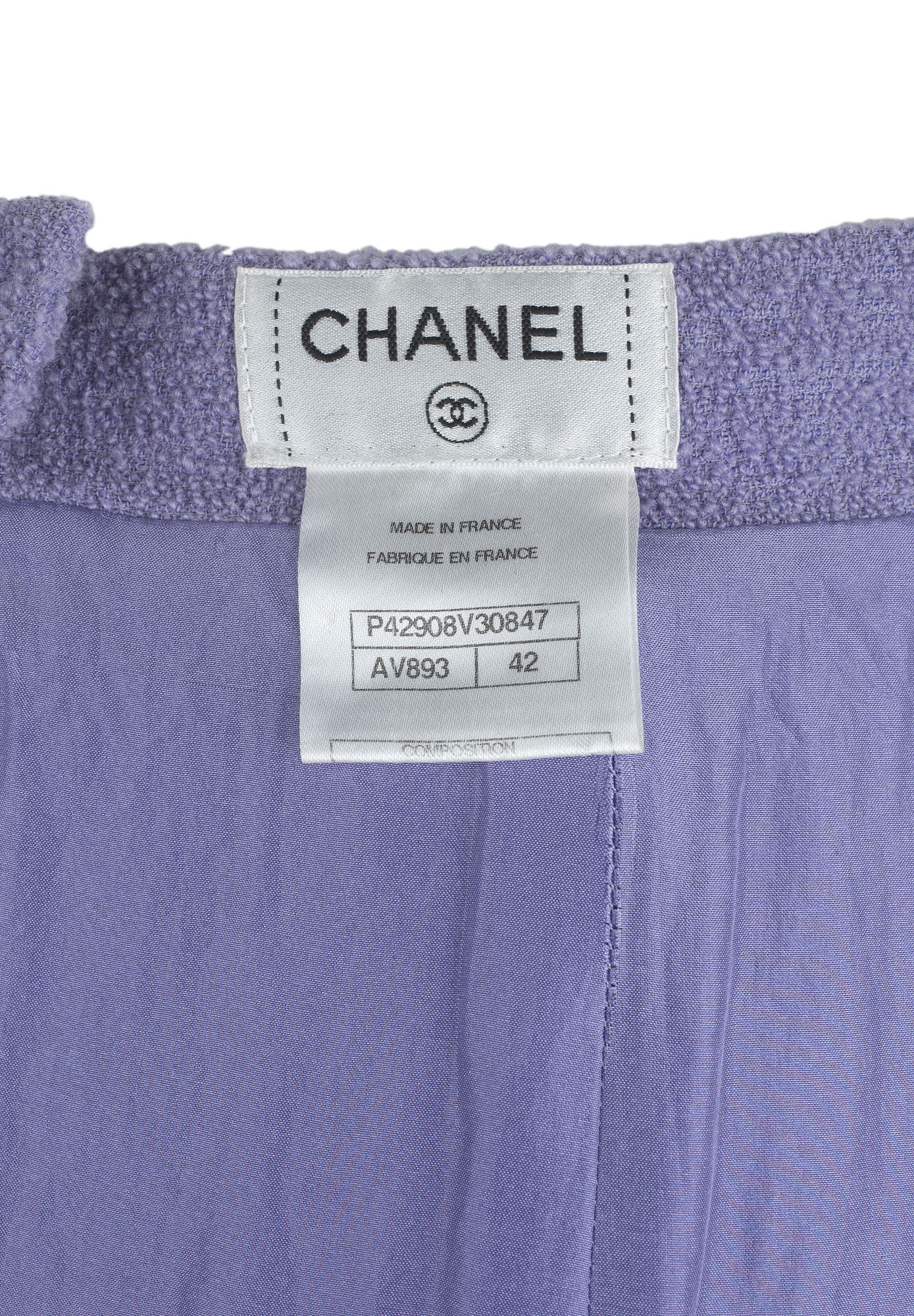 Chanel Lilac Midi Skirt