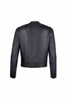 Valentino Navy Blue Leather Jacket