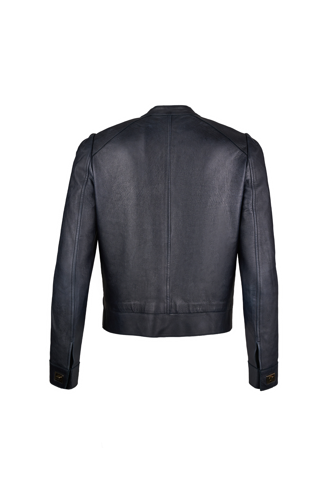 Valentino Navy Blue Leather Jacket