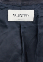 Valentino Navy Blue Leather Jacket