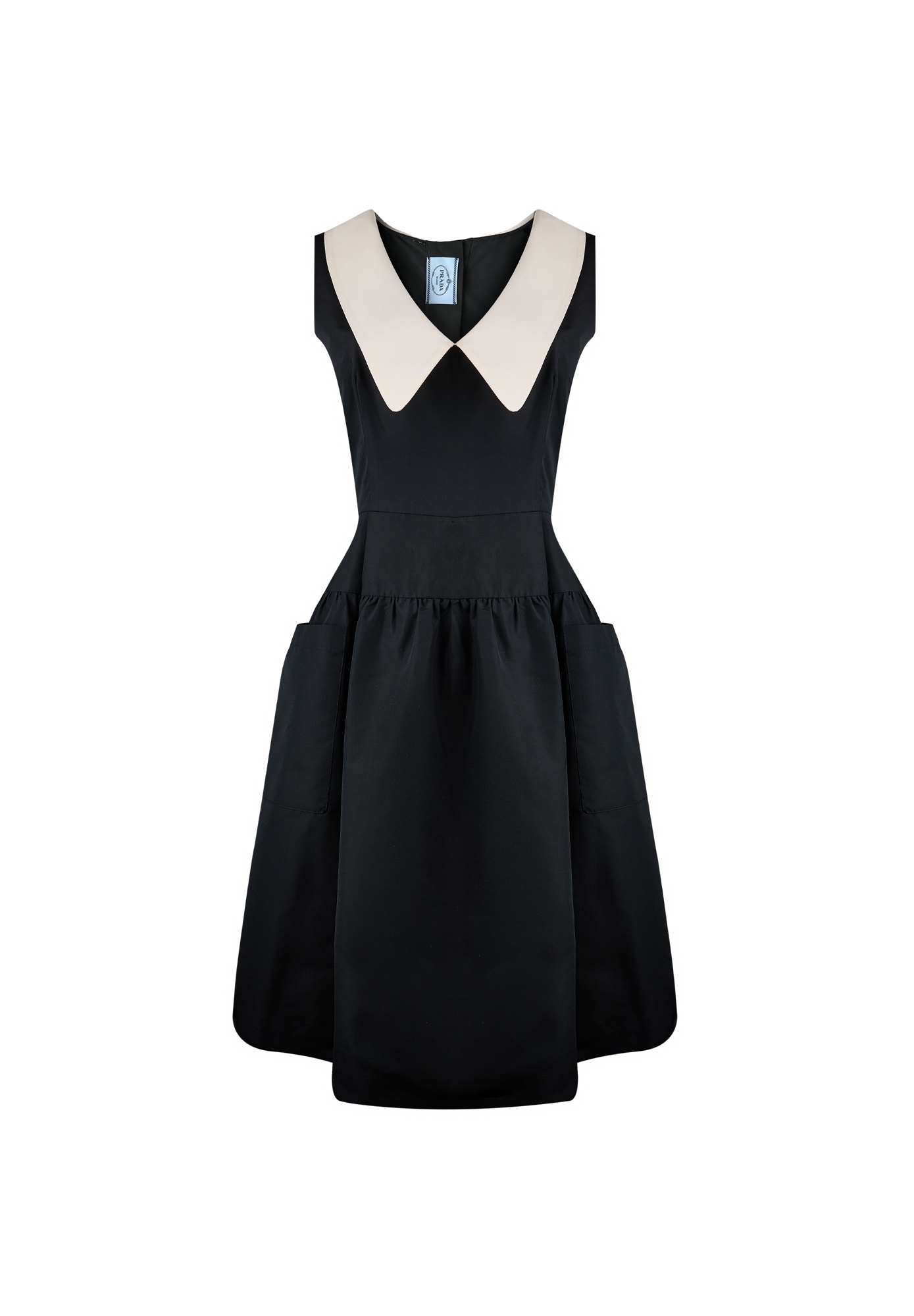 Prada White Collar Dress