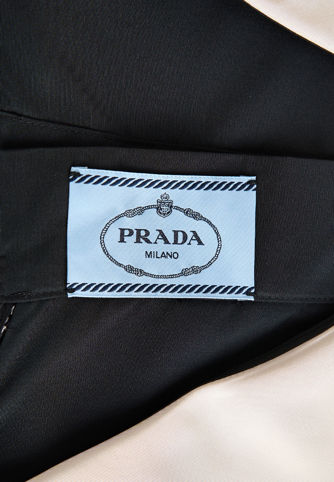 Prada White Collar Dress