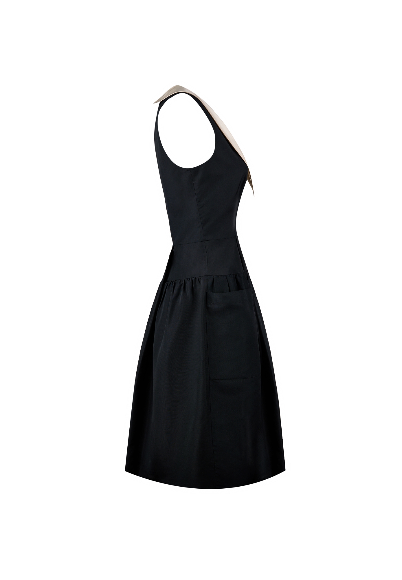 Prada White Collar Dress