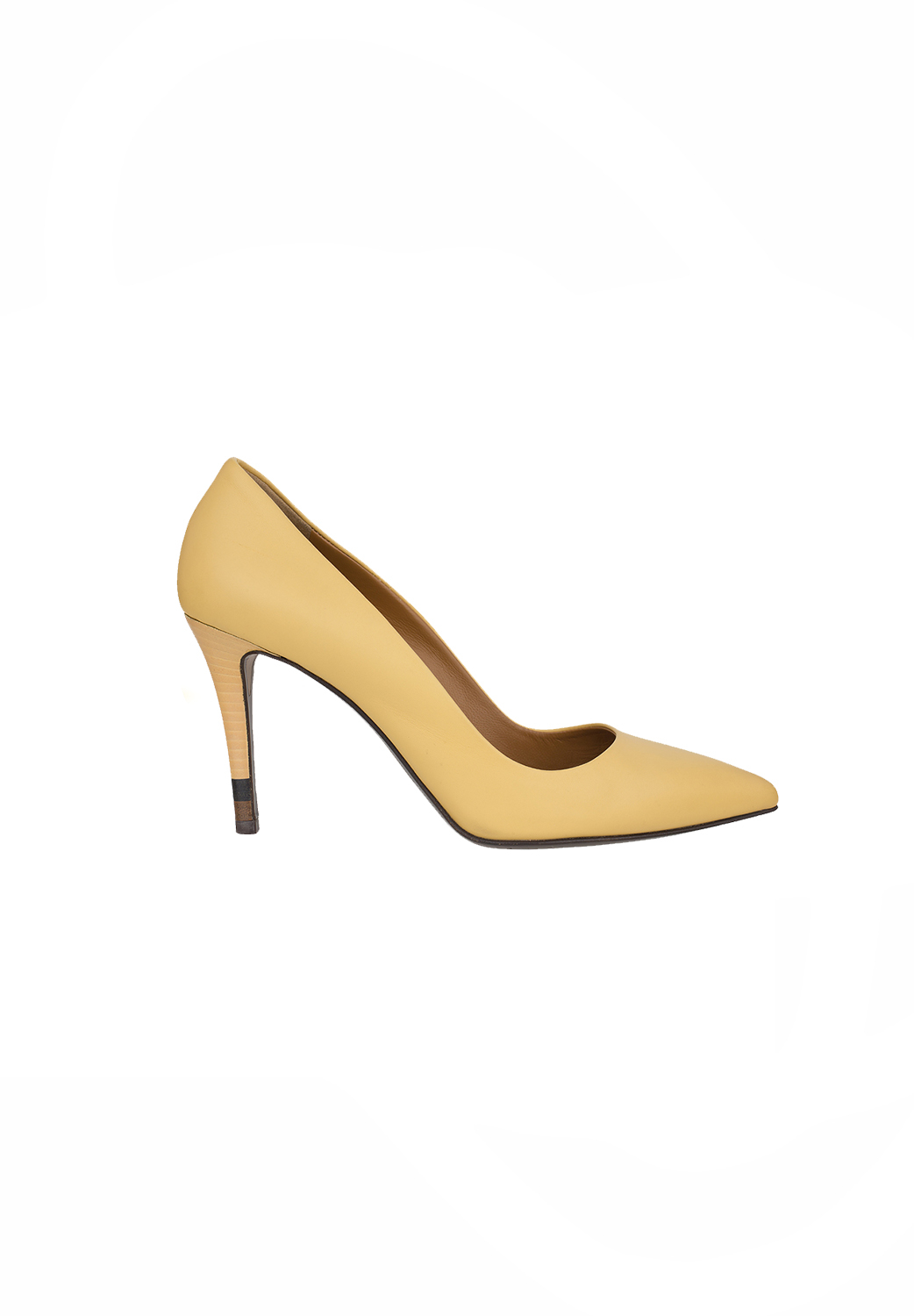 Fendi Beige High-Heeled Pumps