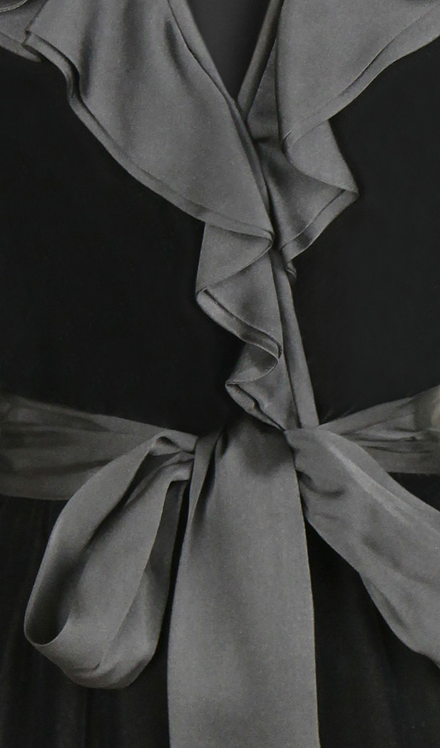 Yves Saint Laurent Black Velvet Dress