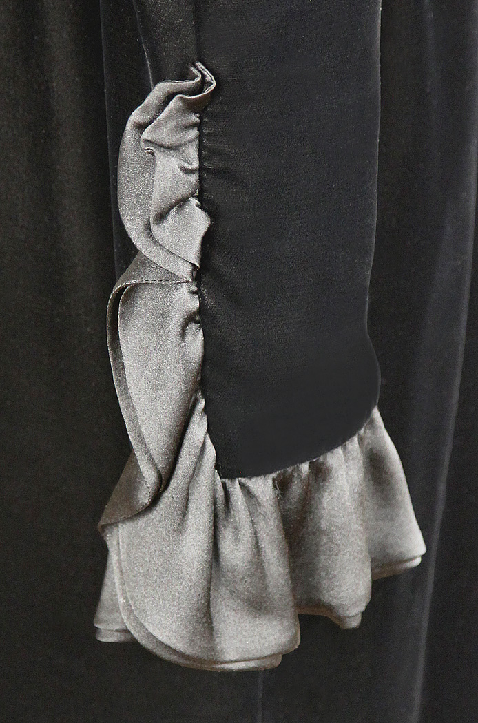 Yves Saint Laurent Black Velvet Dress