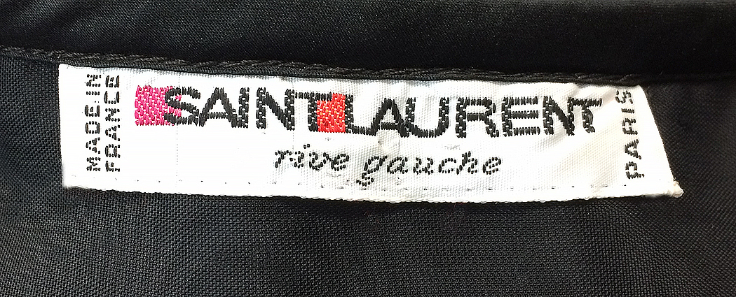 Yves Saint Laurent Black Velvet Dress