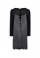Christian Dior Wool And Leather Cardigan