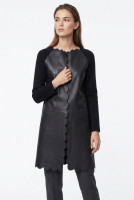 Christian Dior Wool And Leather Cardigan