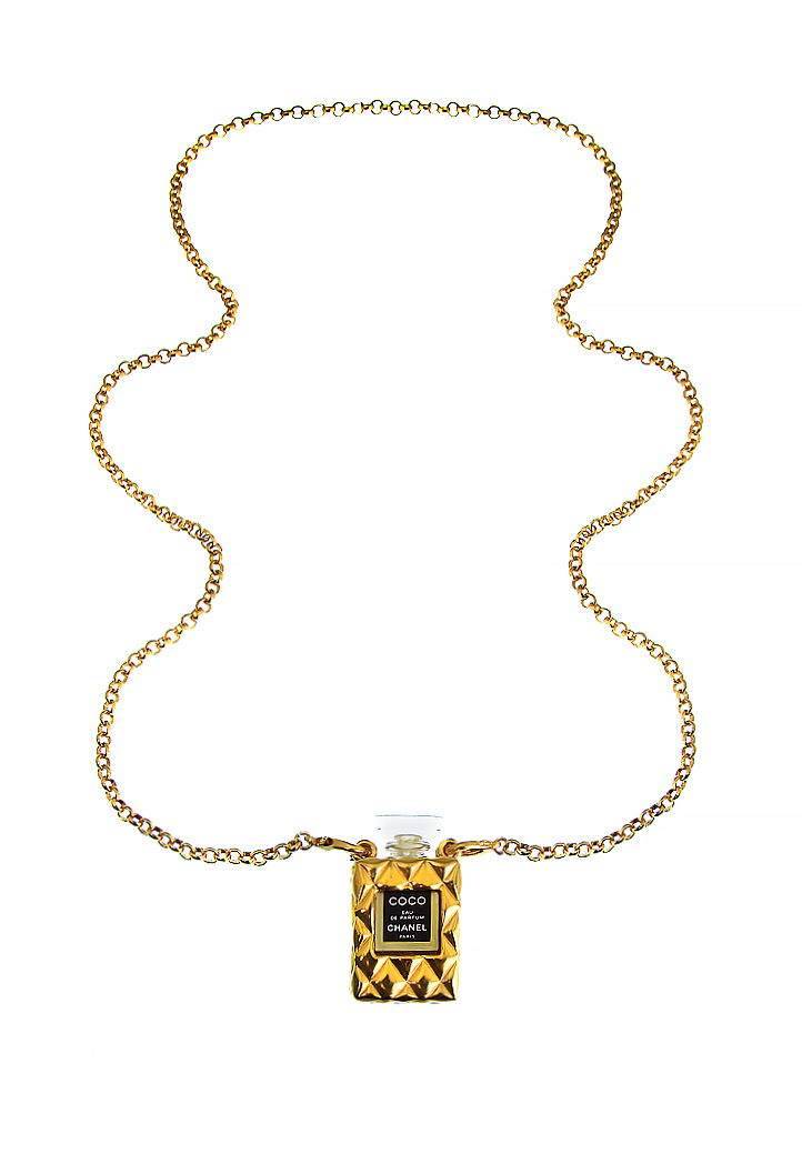 Chanel Perfume Bottle Necklace