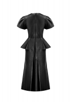 Alexander McQueen Black Leather Dress