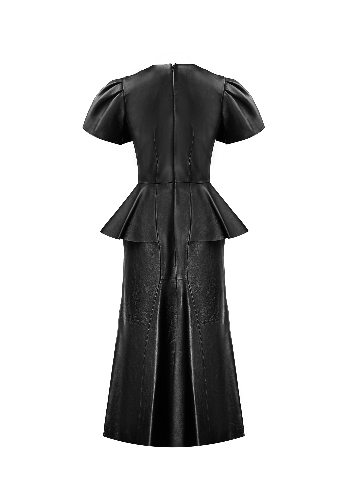 Alexander McQueen Black Leather Dress