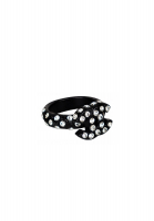 Chanel Black Ring With Crystals