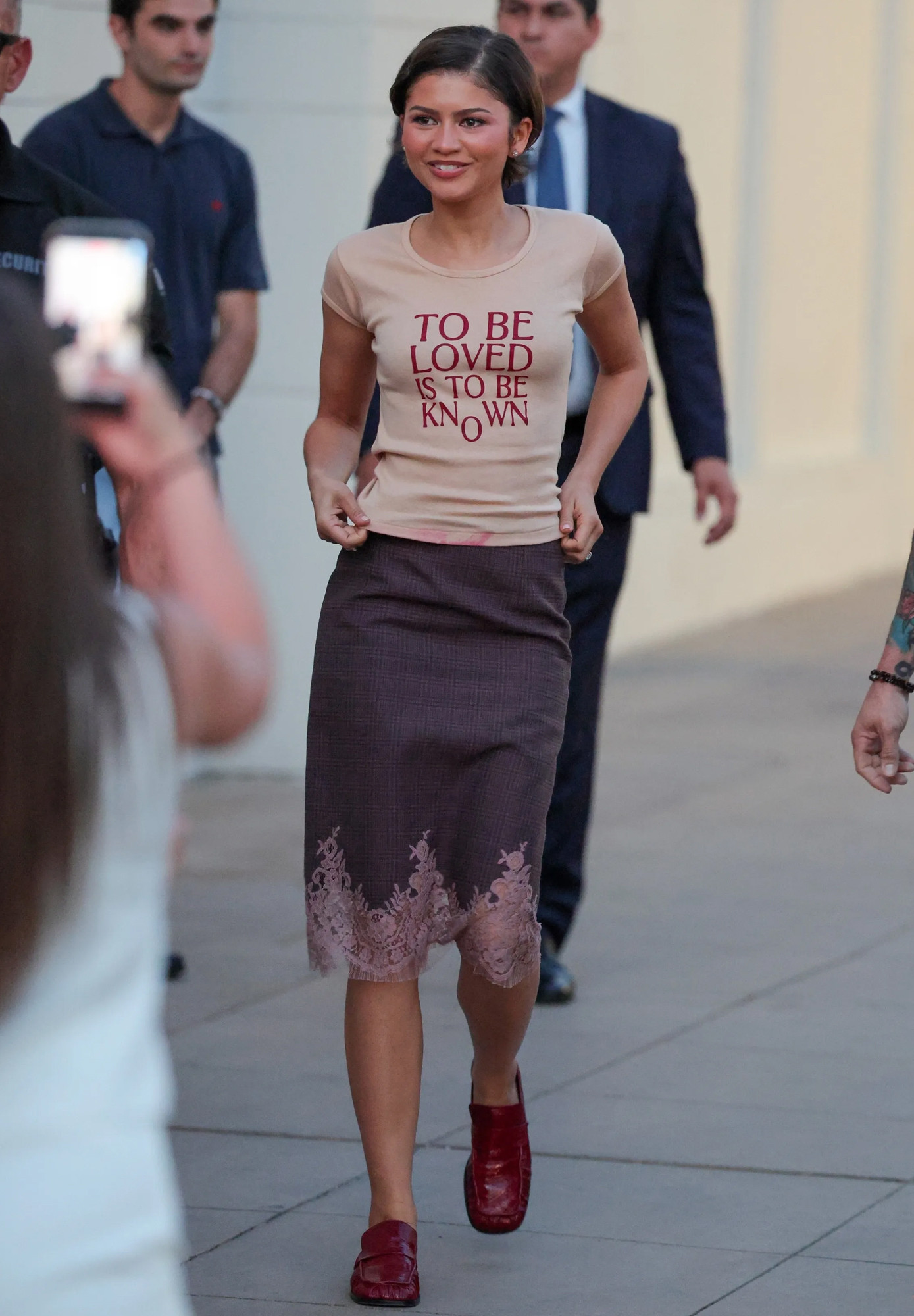 Louis Vuitton Plaid Skirt With Lace