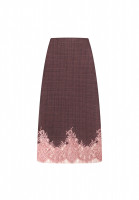 Louis Vuitton Plaid Skirt With Lace