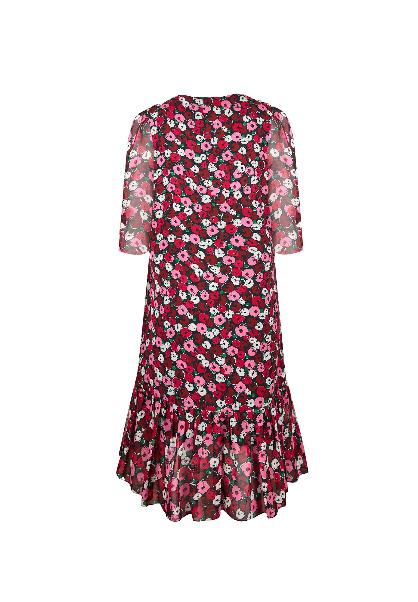 Saint Laurent Floral Silk Dress