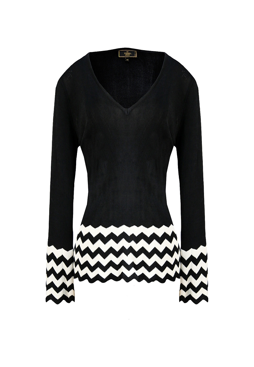 Fendi Black and White Jumper