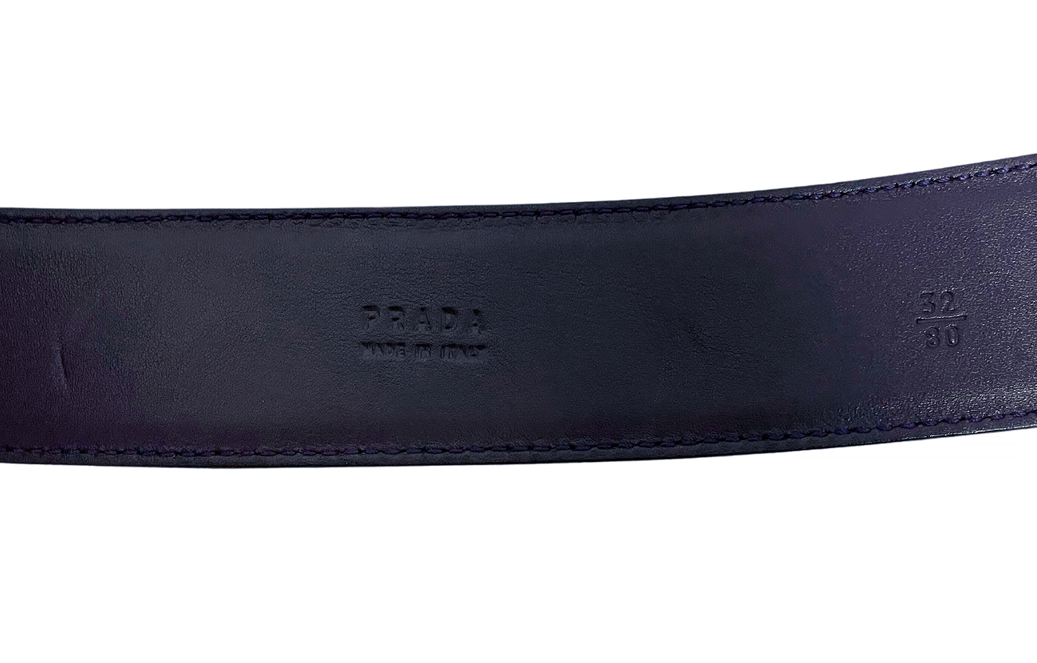 Prada Purple Leather Belt