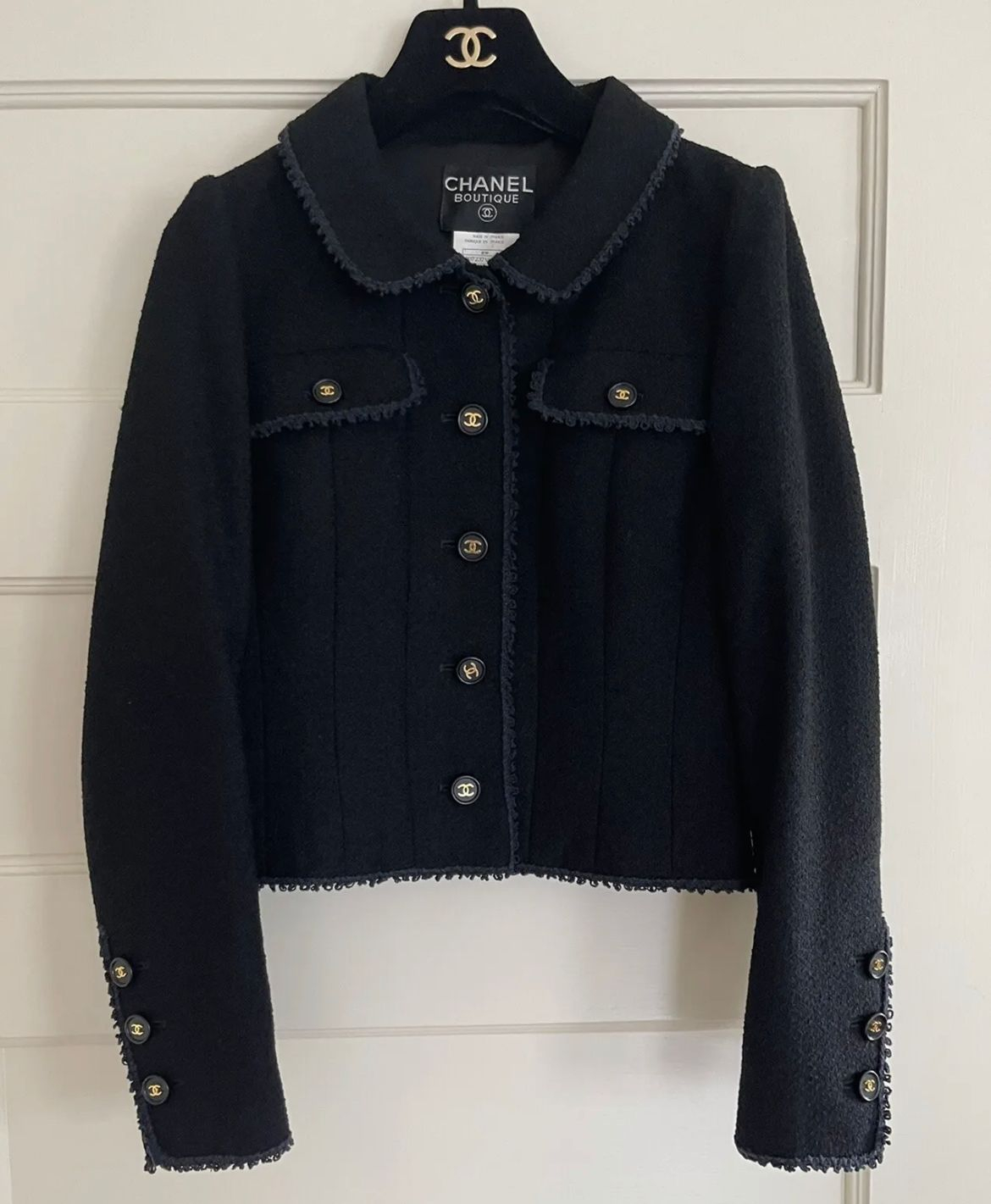 Chanel Black Tweed Jacket