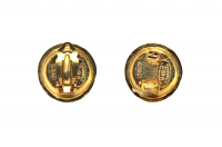 Chanel Gold-Plated Metal Clip-on Earrings With Pearl