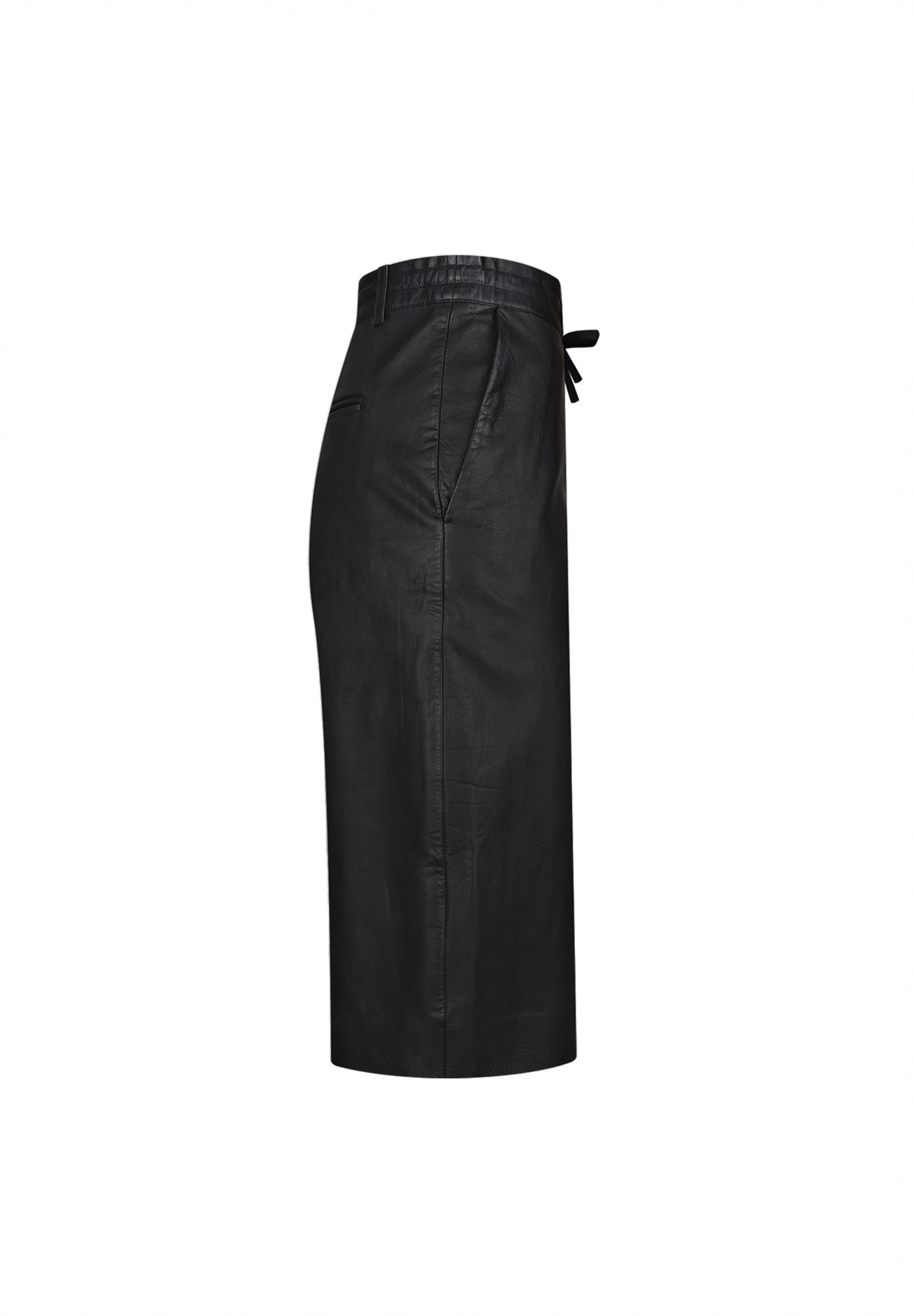 The Row Leather Long Shorts
