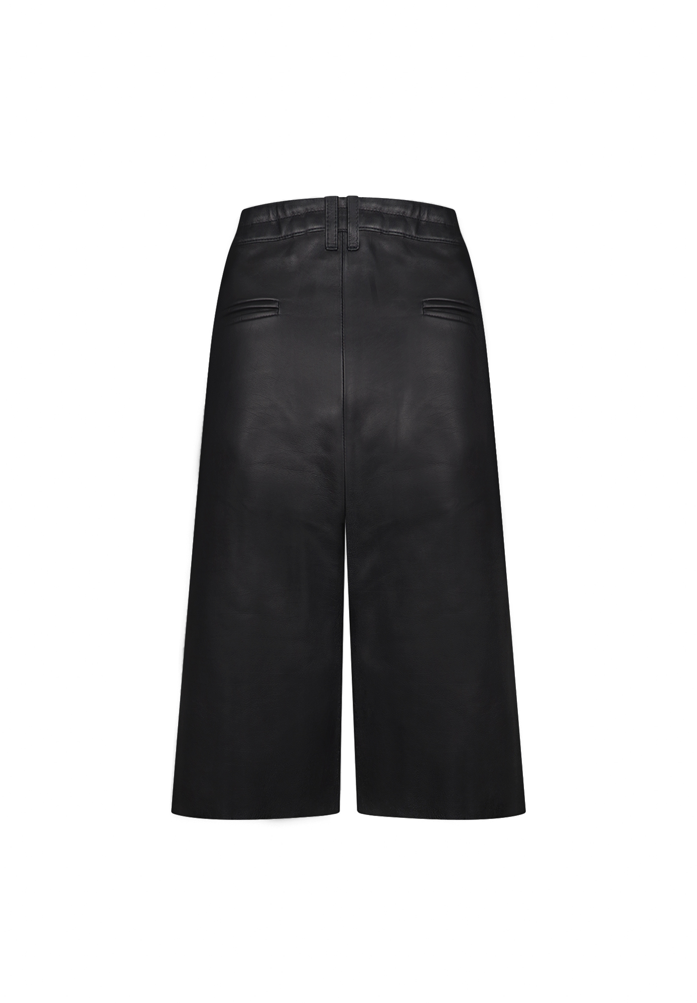 The Row Leather Long Shorts