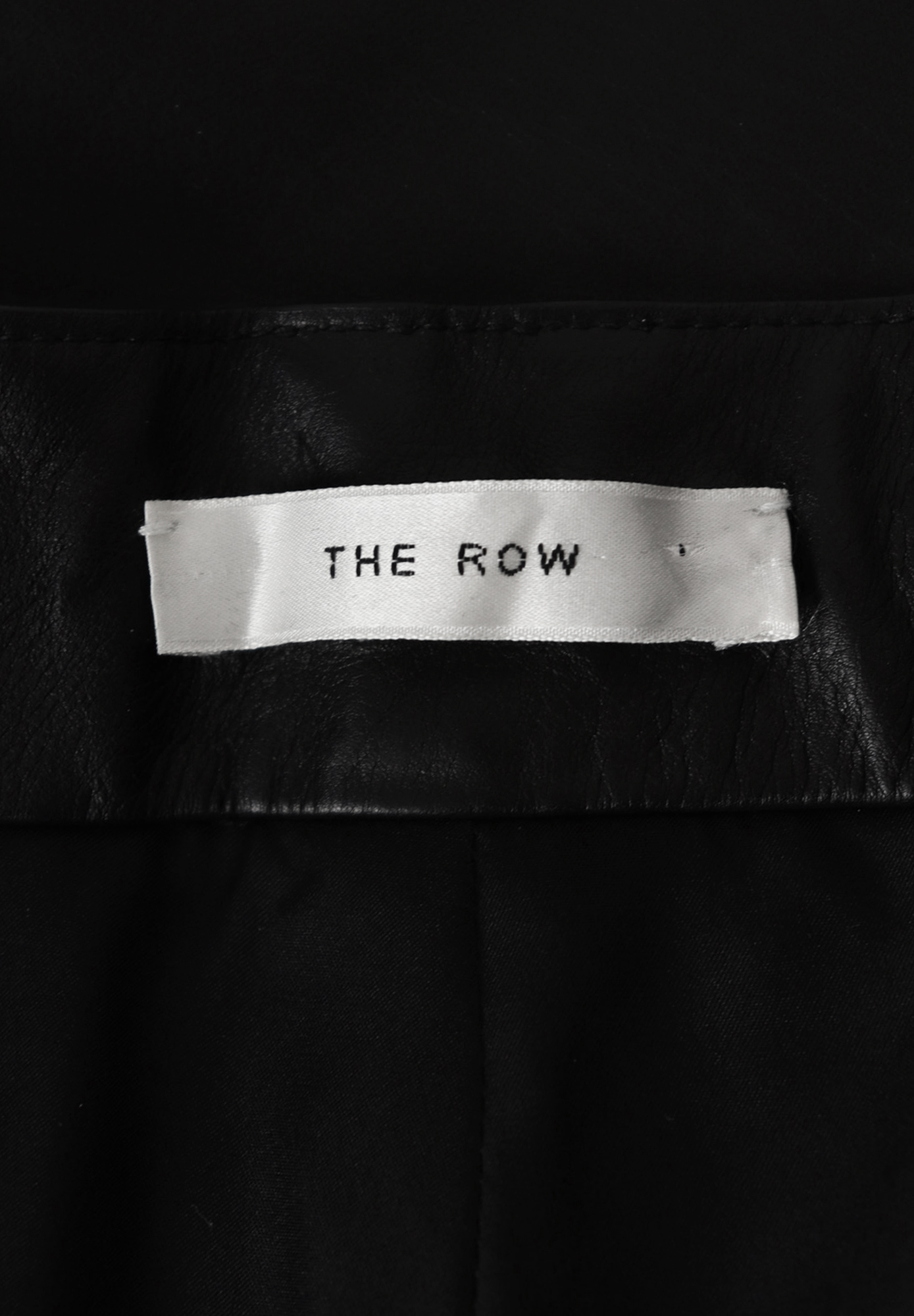 The Row Leather Long Shorts