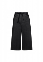 The Row Leather Long Shorts