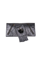 Alexander McQueen Silver Glove Clutch