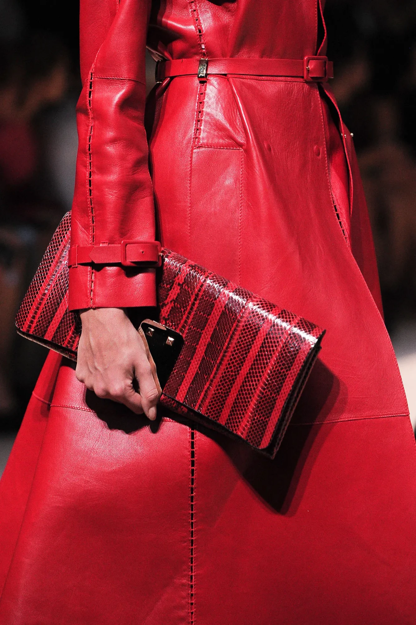 Valentino Snakeskin Clutch