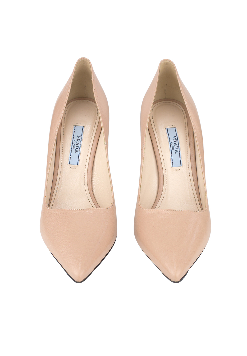 Prada Beige High-Heleed Pums